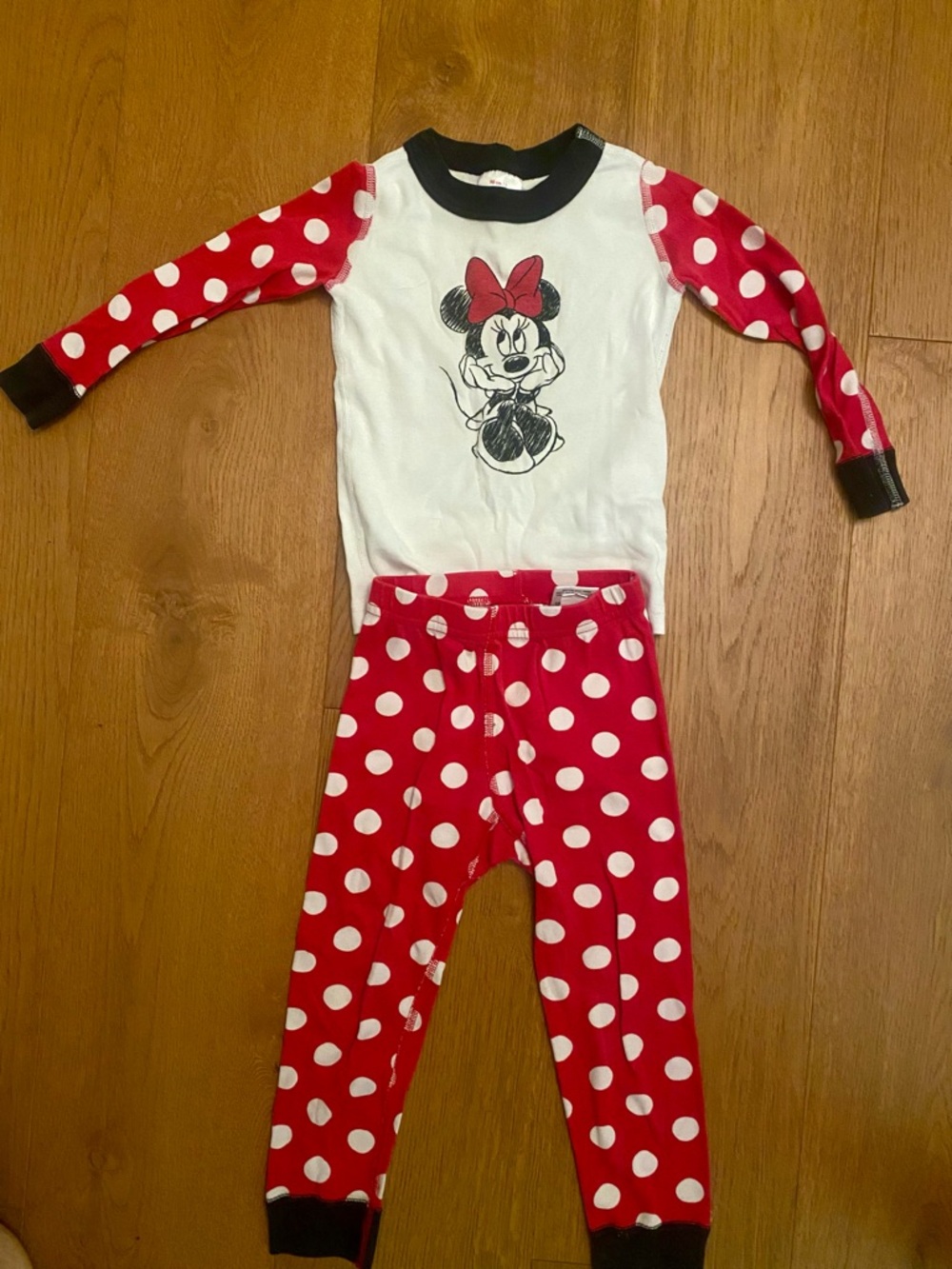 Hannah Andersson Minnie Mouse Pajama Set 4T